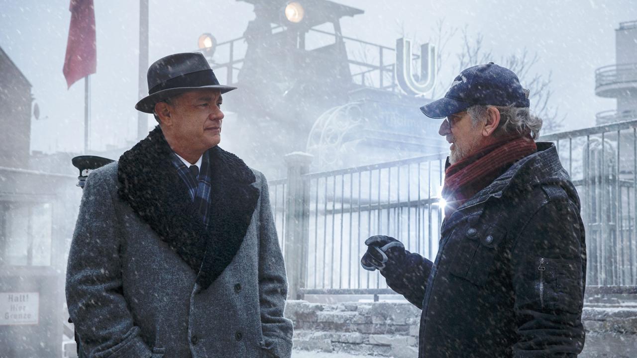 Steven Spielberg et Tom Hanks sur le Pont des espions