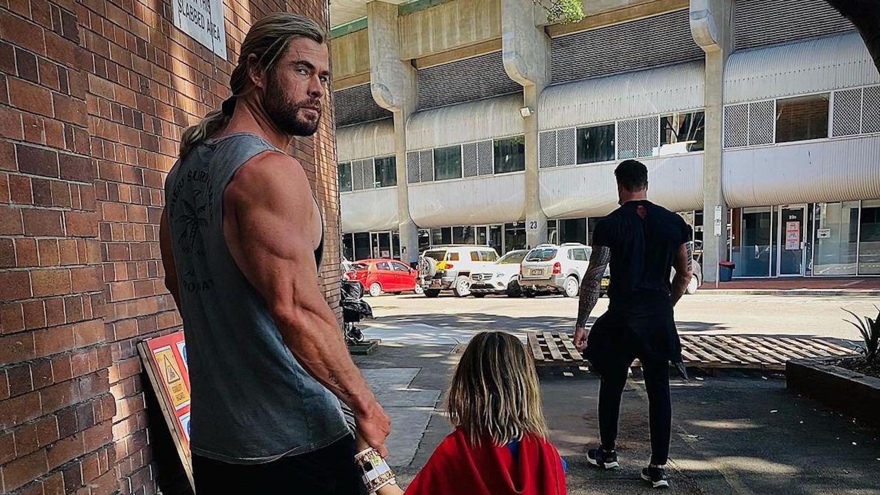 Chris Hemsworth et son fils