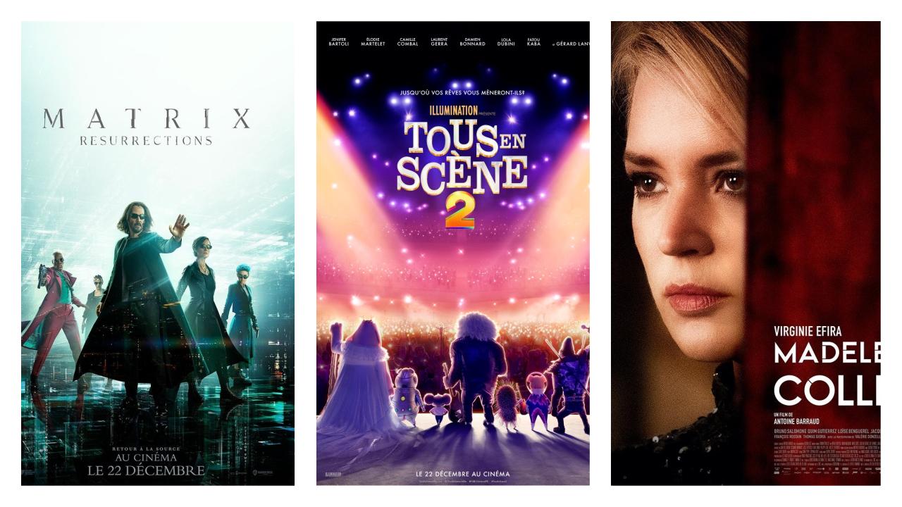 Affiche sorties de films mercredi 22 décembre 2021