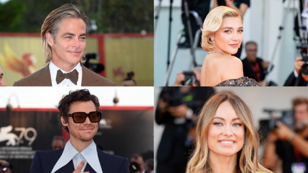 Florence Pugh, Olivia Wilde, Harry Styles et Chris Pine : tensions et séduction à Venise