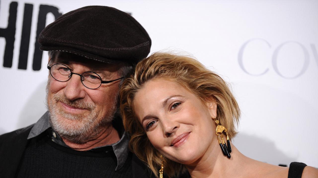 Drew Barrymore et Steven Spielberg