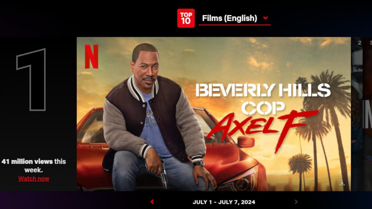 Le Flic de Beverly Hills 4 Top Netflix