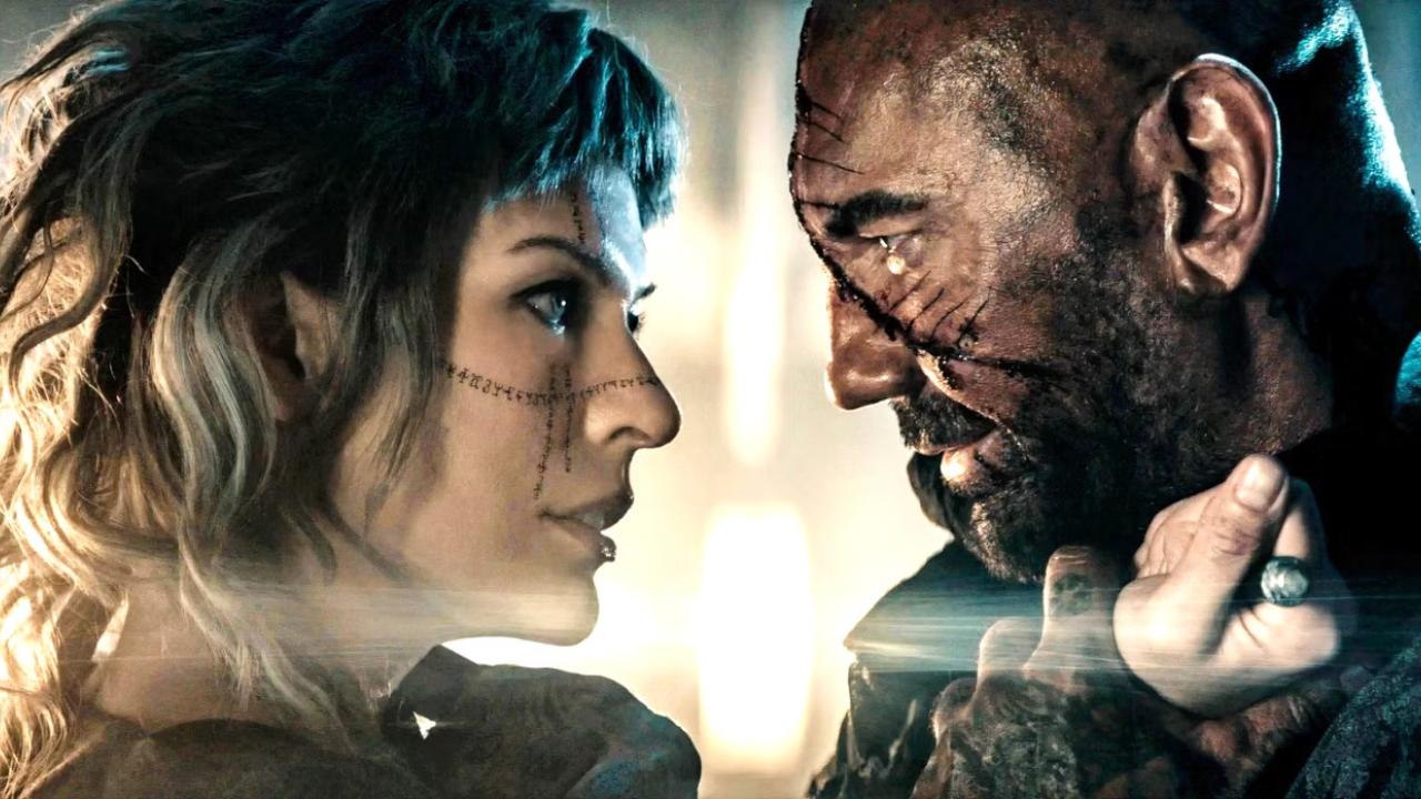 Milla Jovovich face à Dave Bautista dans In the Lost Lands