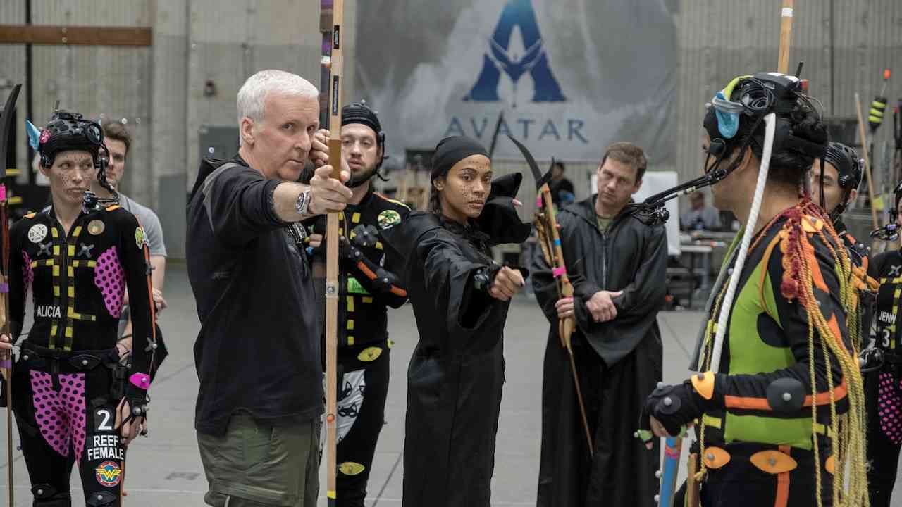 James Cameron sur le tournage d'Avatar 3