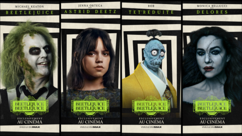 Les morts et les vivants de Beetlejuice 2 ont leur poster : Jenna Ortega, Monica Bellucci, Justin Theroux...