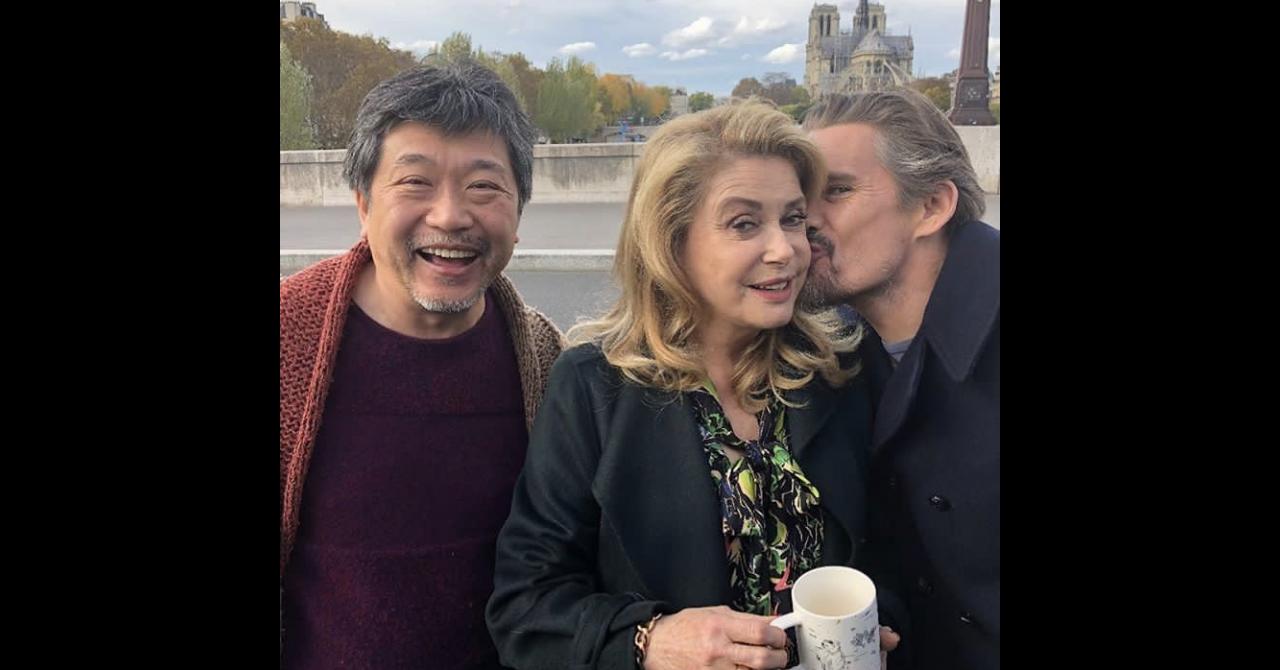 Hirokazu Kore-eda, Catherine Deneuve et Ethan Hawke