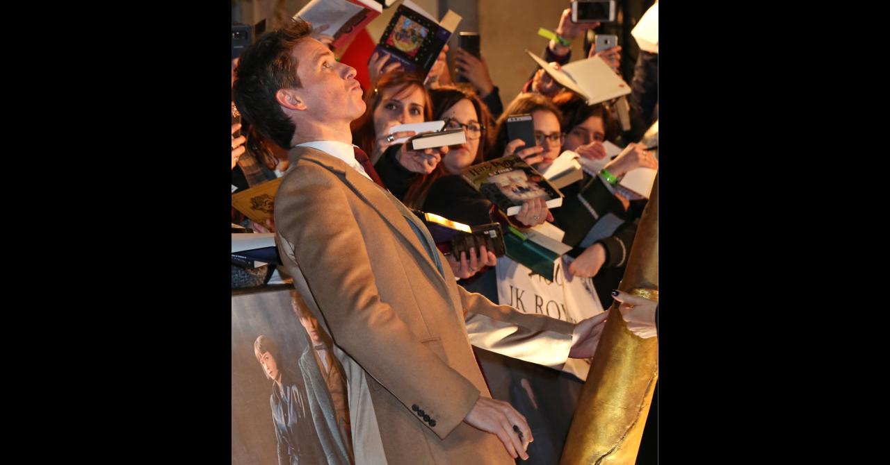 Avant-première des Animaux fantastiques 2 à Paris : Eddie Redmayne (Norbert Dragonneau) croule sous les dédicaces !