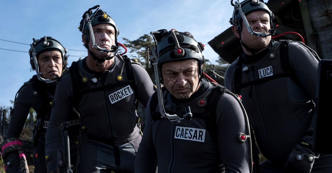 Andy Serkis sur le tournage de La Planète des singes 3 (2017)