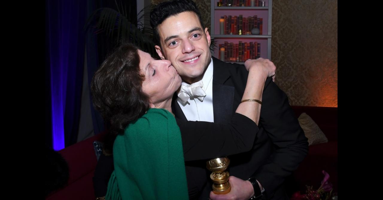 Golden Globes 2019 : Rami Malek a fêté sa victoire avec sa maman Nelly