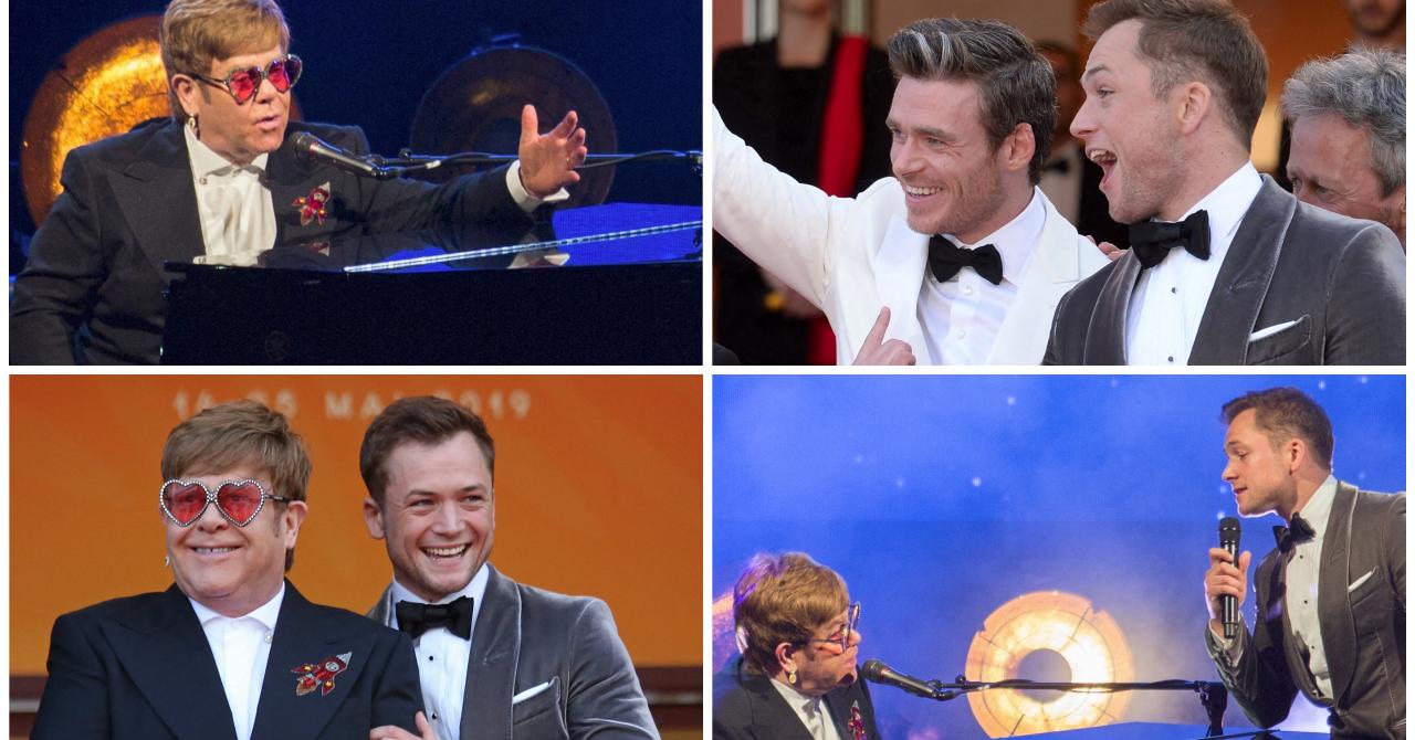 Standing ovation, rires, larmes et Rocketman chanté en duo : Elton John et Taron Egerton ont fait le show à Cannes