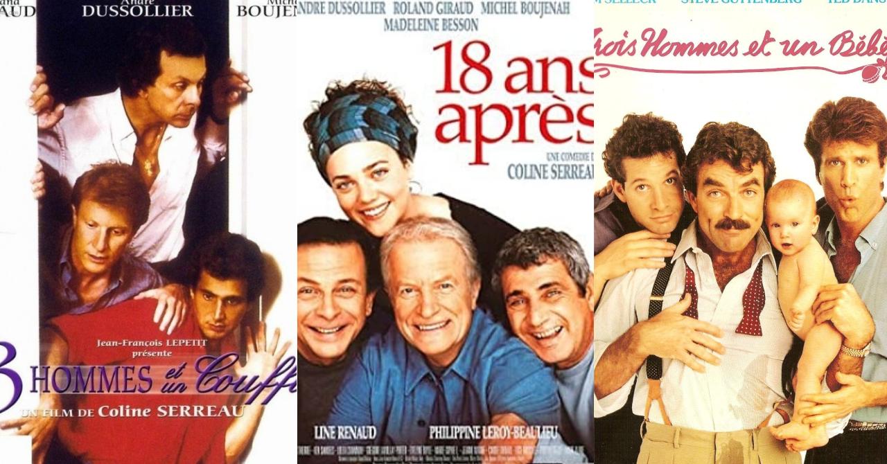 Trois hommes et un couffin (1985)/18 ans après (2003)/Trois hommes et un bébé (1987)
