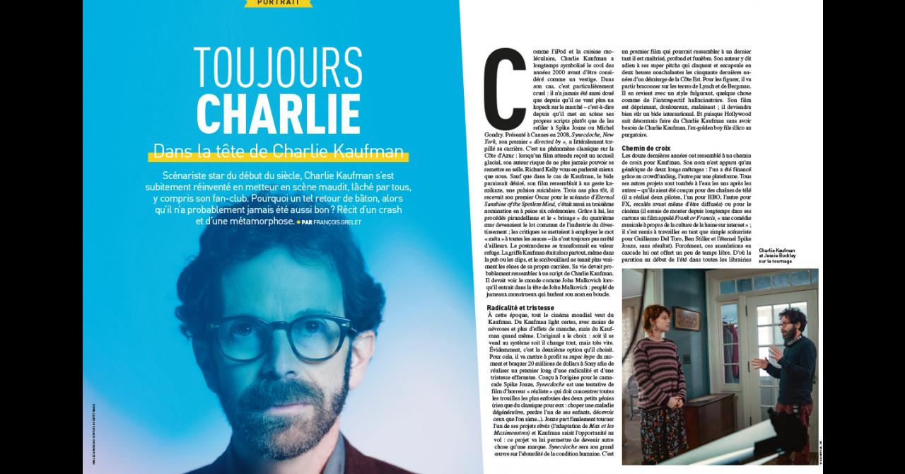 Première n°511 : Portrait de Charlie Kaufman