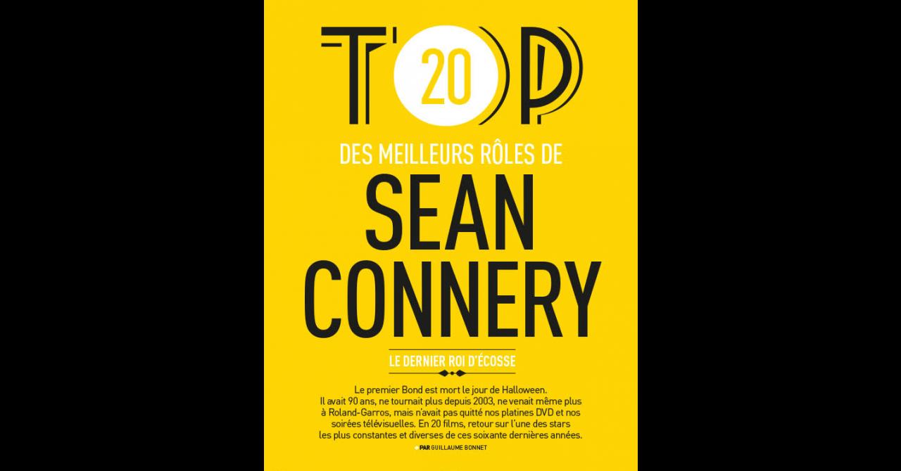 Première n°513 : Top 20 des meilleurs films de Sean Connery