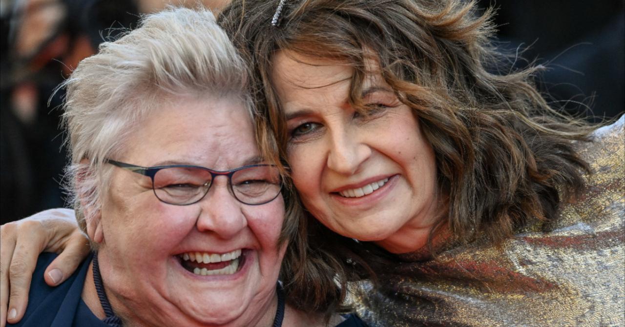 Cannes 2021 : Danielle Fichaud (la maman d'Aline) pose avec Valérie Lemercier