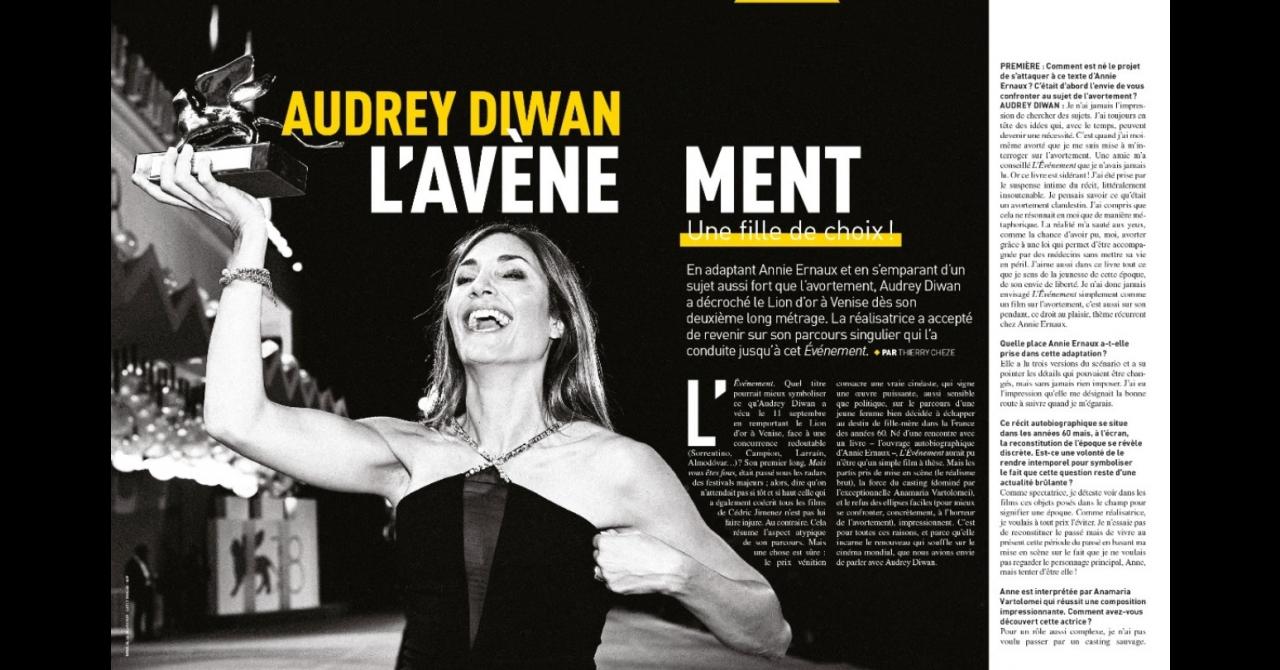 Première n°524 : Interview d'Audrey Diwan