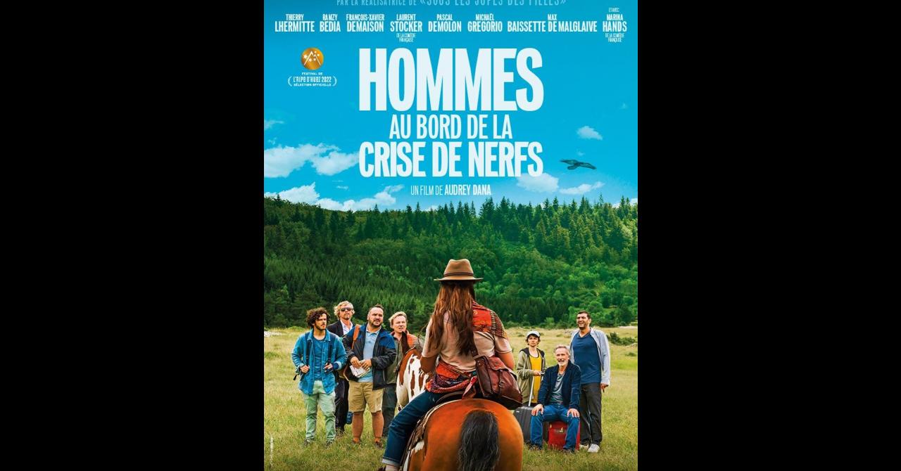 Hommes au bord de la crise de nerfs - Affiche 