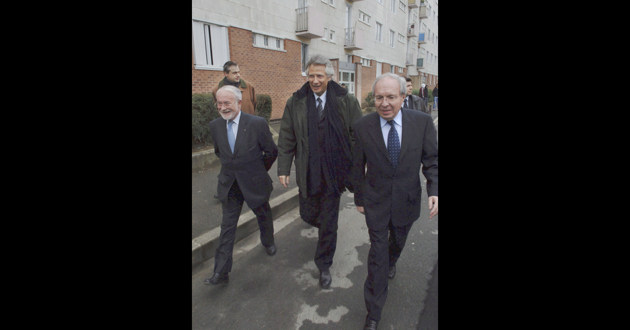 Bernadette : le vrai Bernard Niquet en 2006, à droite aux côtés de Jacques Masdeu-Arus et Dominique de Villepin