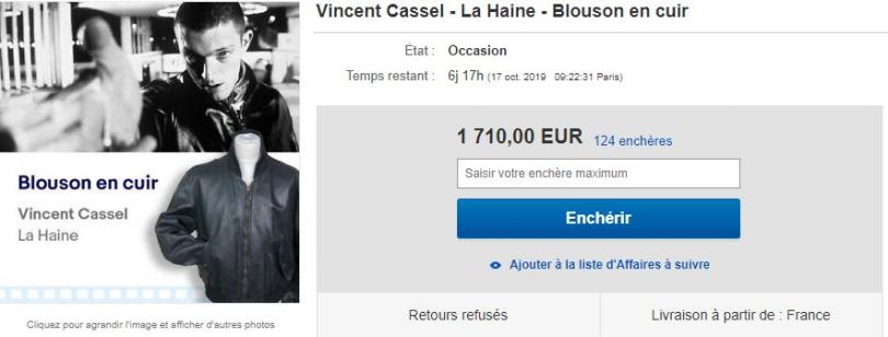 Veste Vincent Cassel Ebay