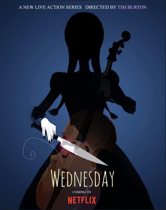 Wednesday affiche Tim Burton