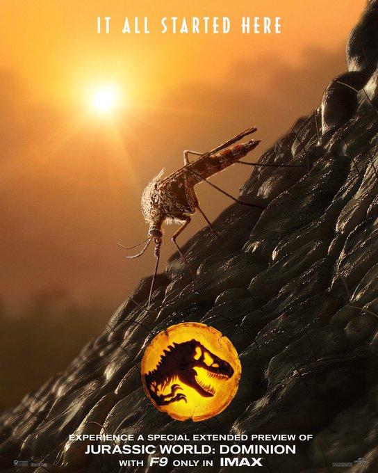 Jurassic World 3 : poster du prologue en IMAX