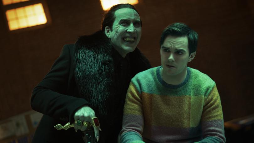 Nicolas Cage et Nicholas Hoult dans Renfield