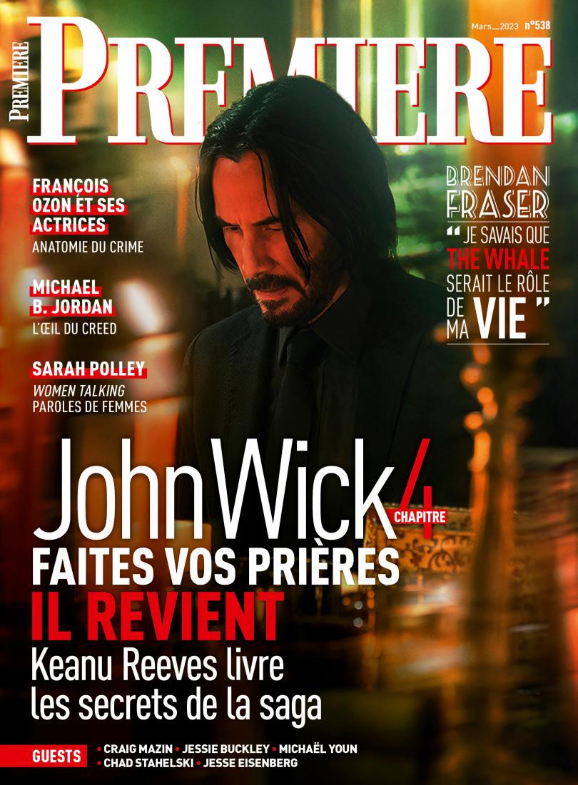 Keanu Reeves en couverture de Première pour John Wick 4