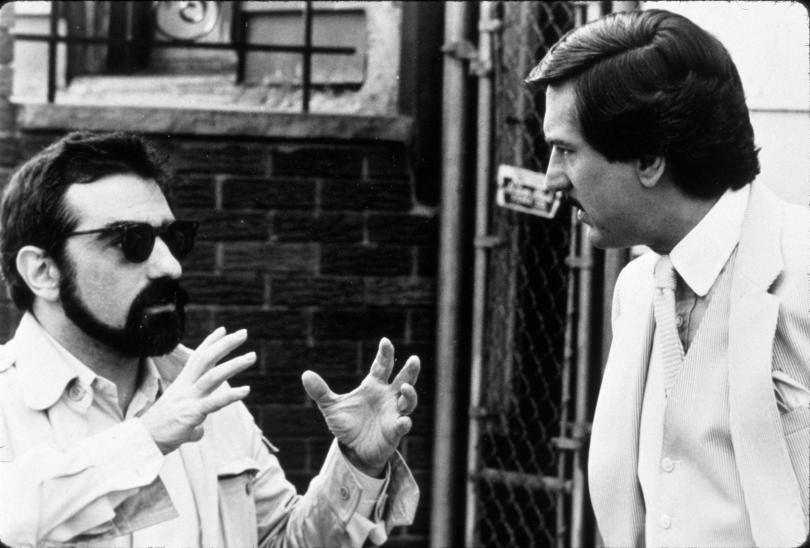Martin Scorsese et Robert De Niro sur le tournage de La Valse des pantins