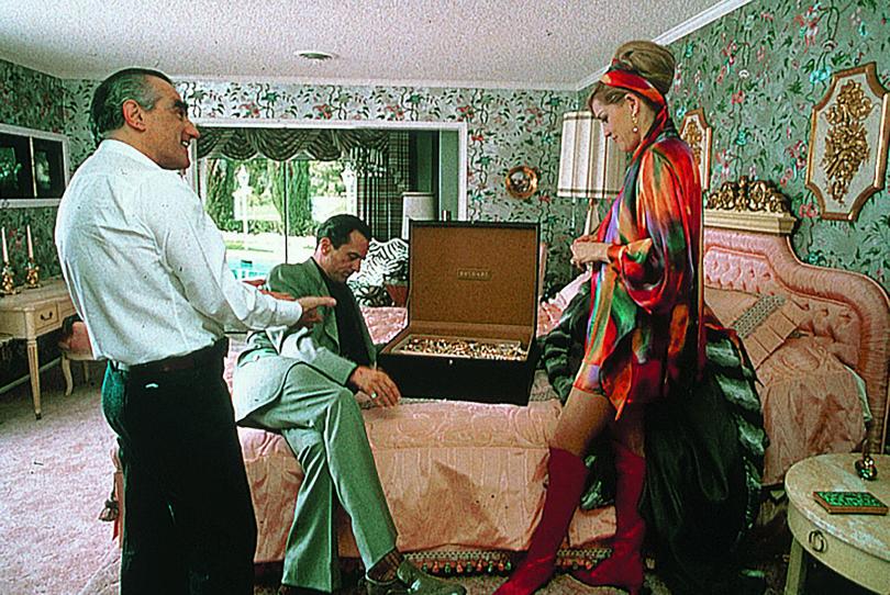Martin Scorsese, Robert De Niro et Sharon Stone sur le tournage de Casino
