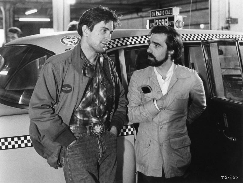 Robert de Niro et Martin Scorsese sur le tournage de Taxi Driver