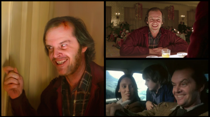 Jack Nicholson Shining sourire